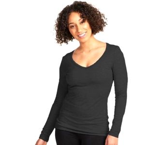 Woolx Layla XL Top, Pebble Gray NWT